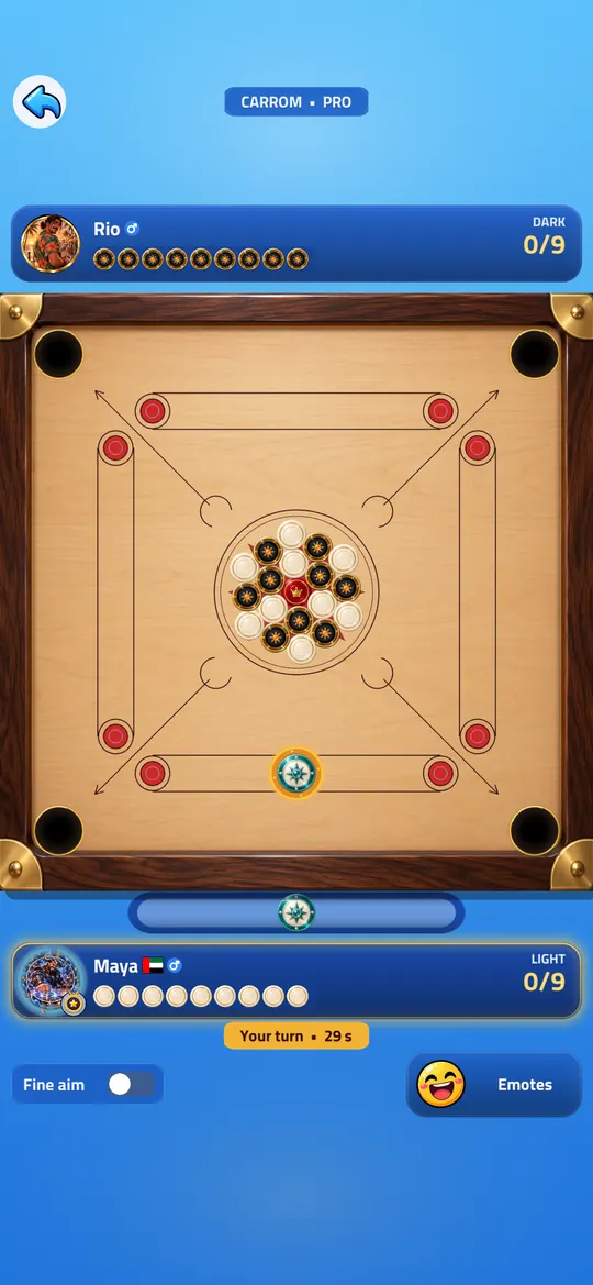 A match in progress