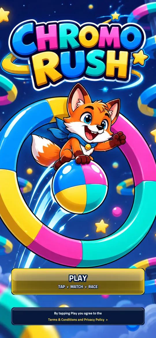 The Chromo Rush title screen